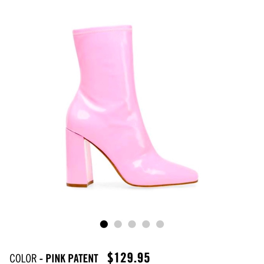 Steve Madden NWT BNIB pink patent ankle boot!